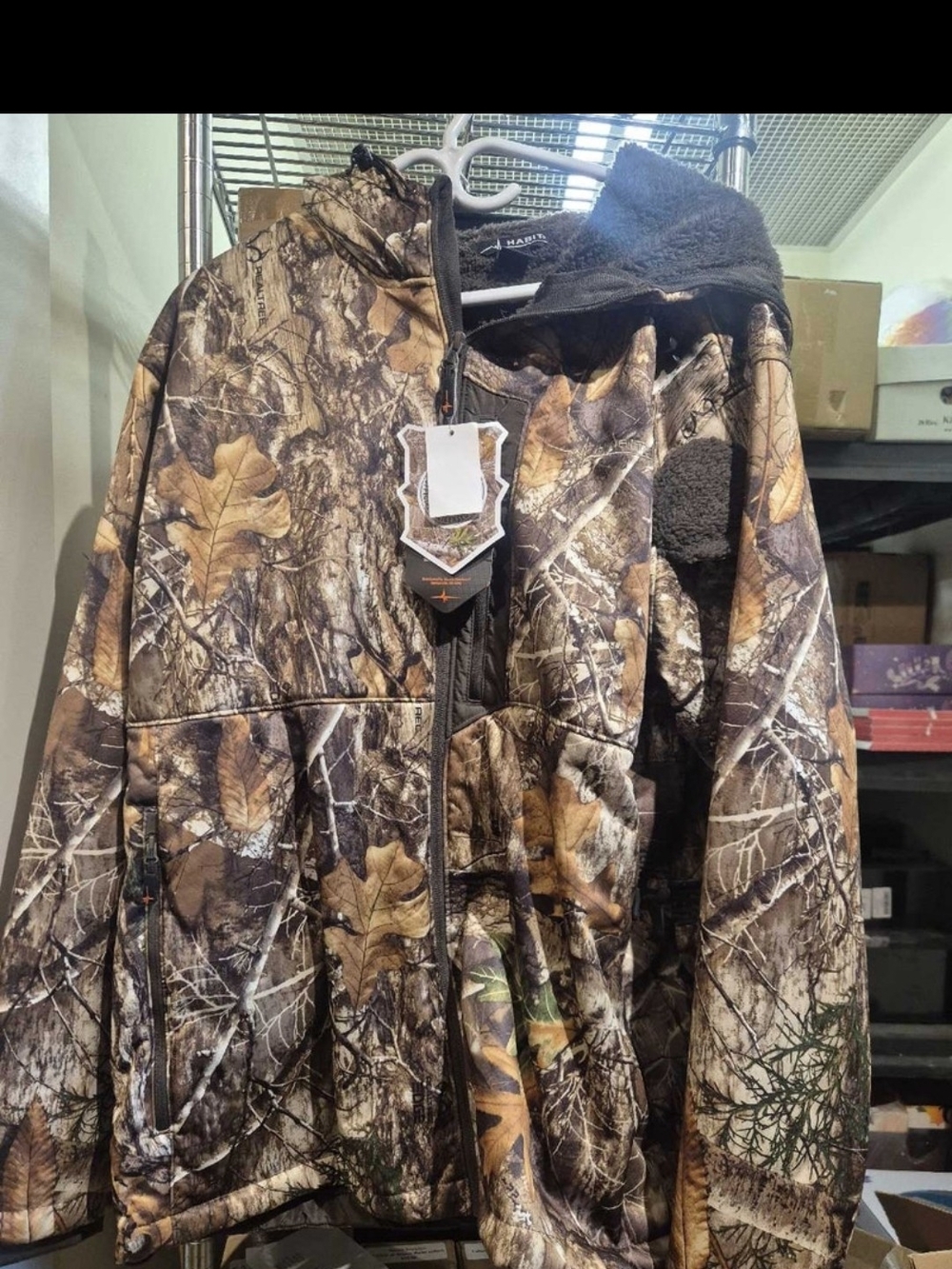 2XL Sherpa Shell Jacket Habit Scarlet Oak